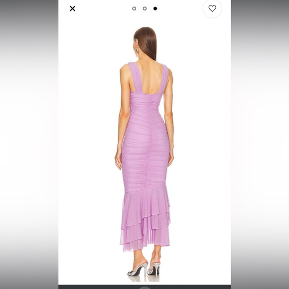 Purple Michael Costello Revolve Gown - Picture 2 of 5